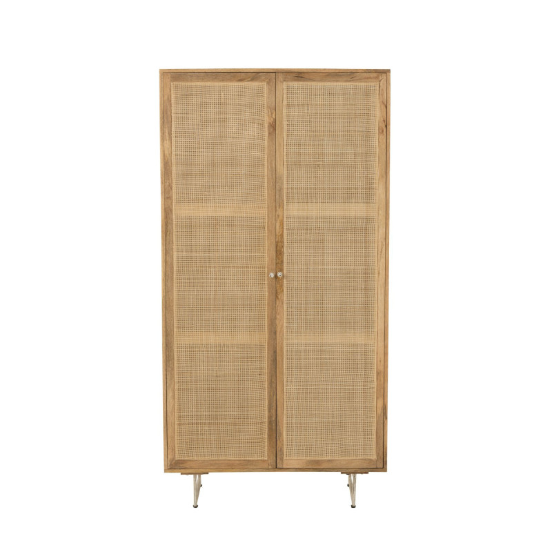 Armoire en bois 175x95 cm RATY - Bohème Chic