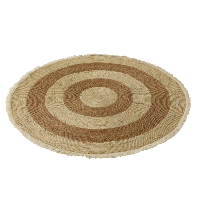 Tapis rond 120cm en roseau PRATO