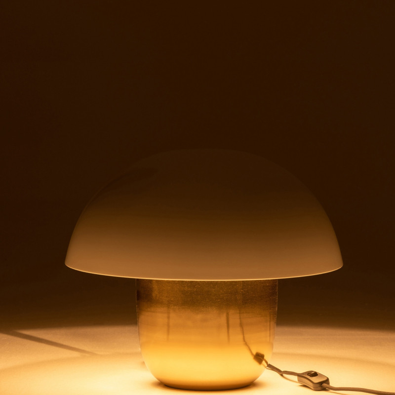 Lampe champignon doré CHAMP