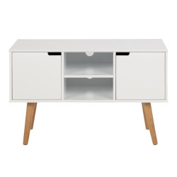 Buffet blanc en bois MARIA - Moderne et Fonctionnel