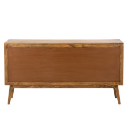 Buffet bas en bois marron BUDYA - Design et Fonctionnel