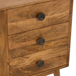 Buffet bas en bois marron BUDYA - Design et Fonctionnel