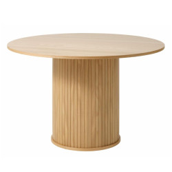 Table à manger ronde en bois 75x120cm MALIK - Salle à Manger Design