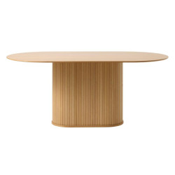 Table à manger ovale en bois 95x180cm SONYA - Moderne, Design