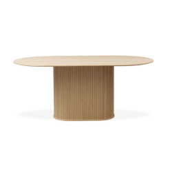 Table à manger ovale en bois 95x180cm SONYA - Moderne, Design