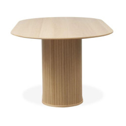 Table à manger ovale en bois 95x180cm SONYA - Moderne, Design