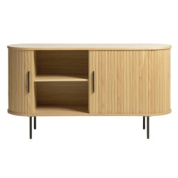 Buffet bas en bois et métal 140cm SONYA - Design et Fonctionnel