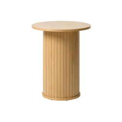 Table d'appoint ronde en chêne 55X50X50cm SONYA - Design