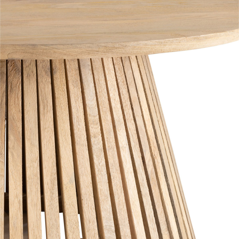 Table basse ronde en bois moderne VINY - Salon Design