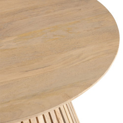 Table basse ronde en bois moderne VINY - Salon Design