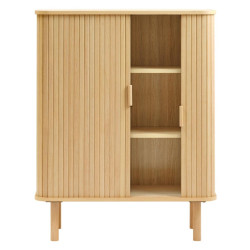 Armoire en chêne 113x90cm MILO - Design Scandinave