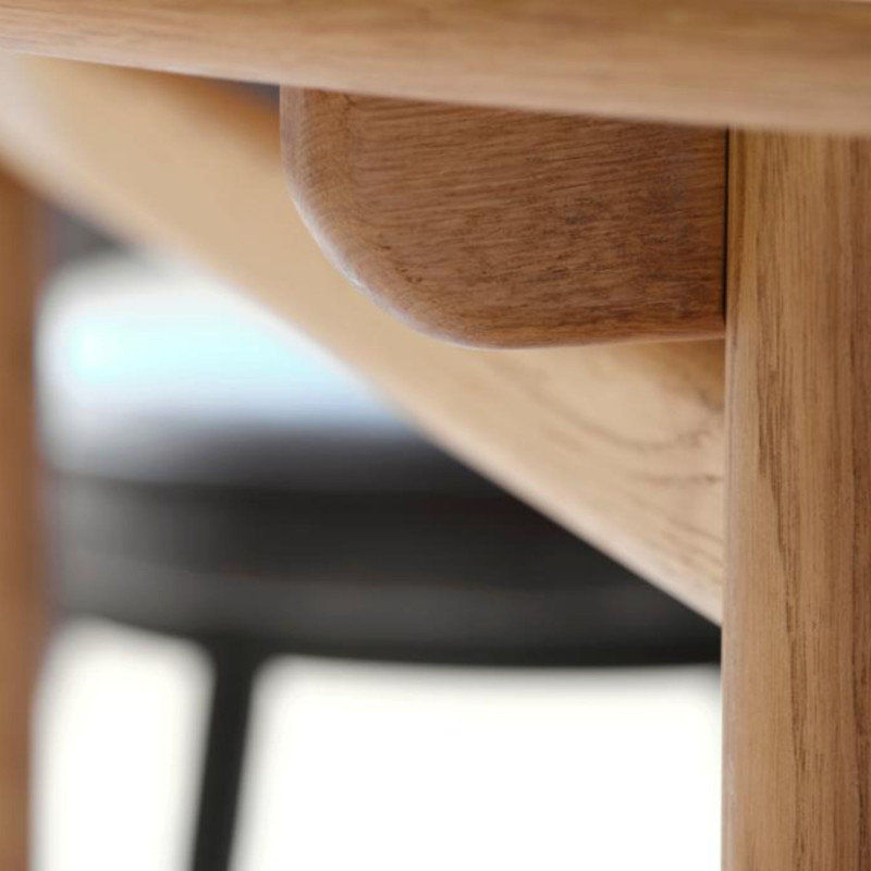 Table à manger extensible en chêne IZYO : Pour des Repas Conviviaux