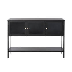 Buffet pieds hauts en métal noir TALMA - Design Industriel