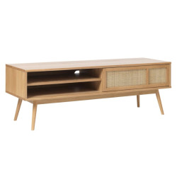 Meuble TV en bois 150x45 cm IRMA : Style Scandinave