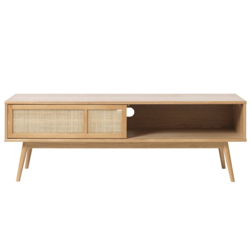 Meuble TV en bois 150x45 cm IRMA : Style Scandinave