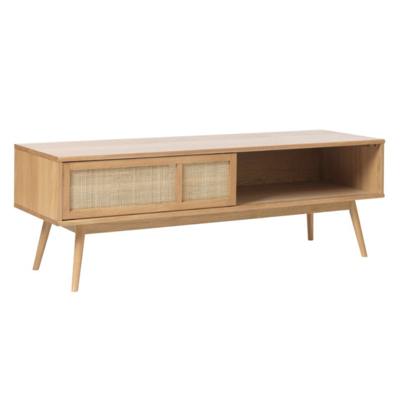 Meuble TV en bois 150x45 cm IRMA : Style Scandinave