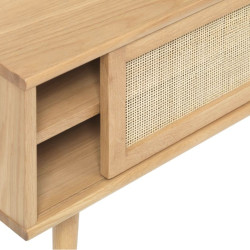 Meuble TV en bois 150x45 cm IRMA : Style Scandinave