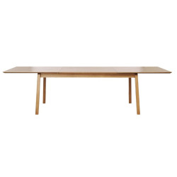 Table à manger extensible en bois 290X95 cm BERI - Design Scandinave