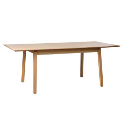 Table à manger extensible en bois 200x95 cm BERI - Design Scandinave