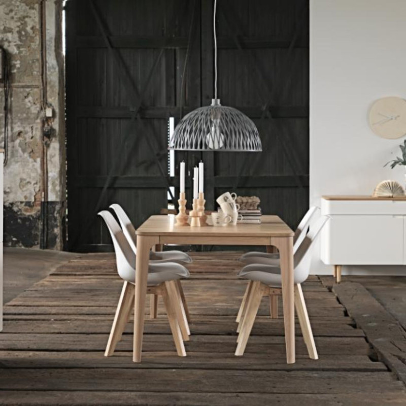 Table à manger extensible en bois HELGA - Design Scandinave