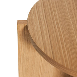 Table d'appoint design en bois NOMY