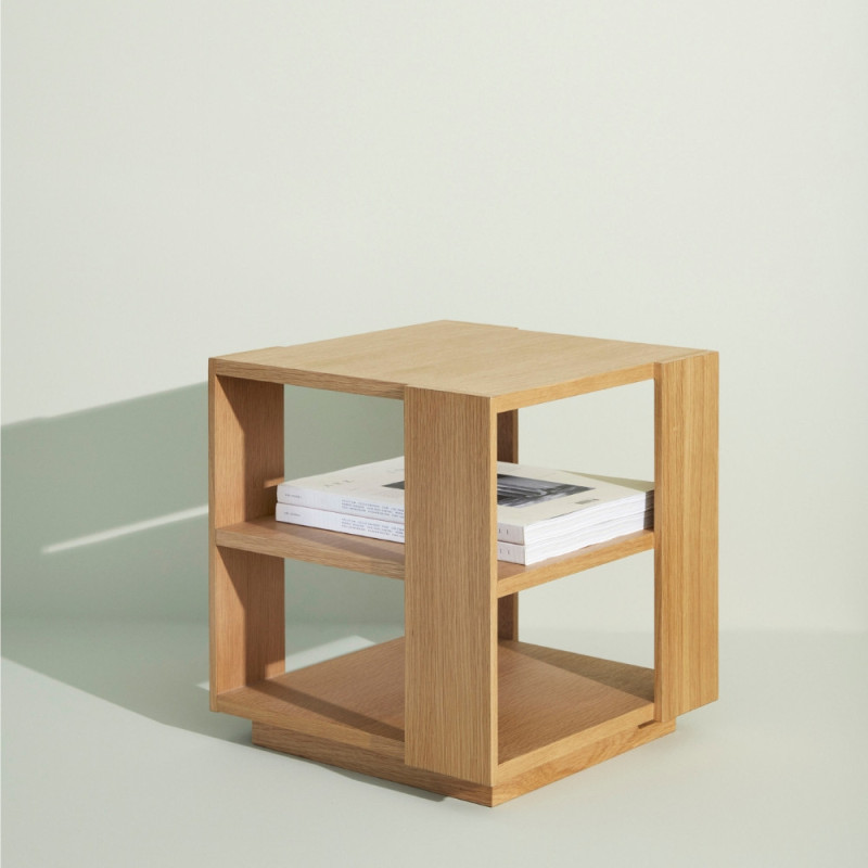 Table d'appoint design en bois MEGY