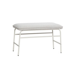 Banc en tissu moderne gris MITTY : Intérieur Design et Fonctionnel