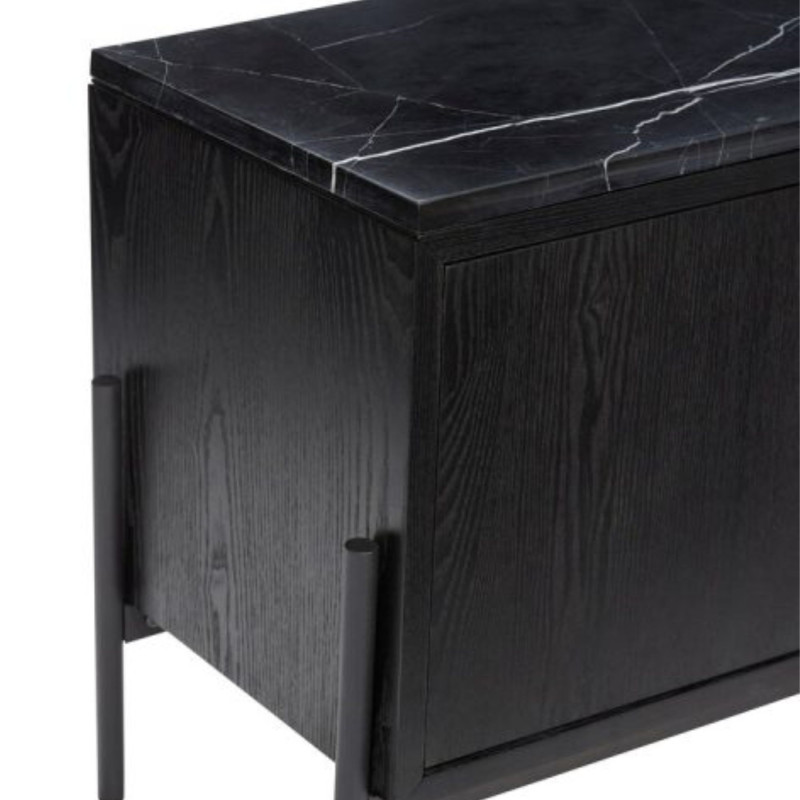 Buffet design en marbre noir OBYO : allie Élégance et Sophistication