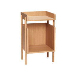 Table de chevet design en bois ARCHY