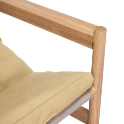 Fauteuil avec repose pieds en bois moderne HERIAN : Intérieur Design