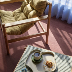 Fauteuil avec repose pieds en bois moderne HERIAN : Intérieur Design