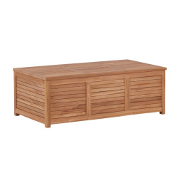 Coffre de rangement extérieur 130x46cm en teck TROTT