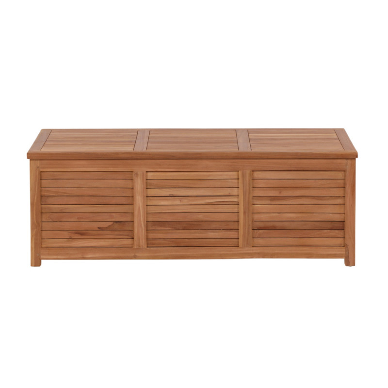 Coffre de rangement extérieur 130x46cm en teck TROTT