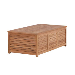 Coffre de rangement extérieur 130x46cm en teck TROTT