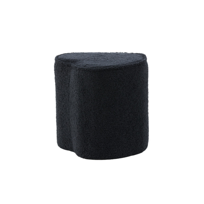 Tabouret noir pour enfant en forme de coeur LOVIA