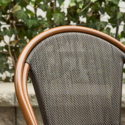 Lot de 2 chaises de jardin style café DARLAM - Extérieur chic parisien