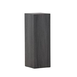 Table d'appoint haute cube en bois noir VICKY