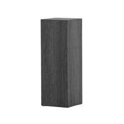 Table d'appoint haute cube en bois noir VICKY