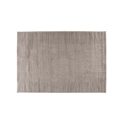 Tapis rectangulaire 160x230 cm design taupe VINYO