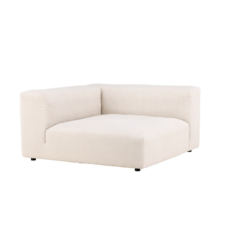 Canapé modulable en tissu beige 135x105cm VANIA