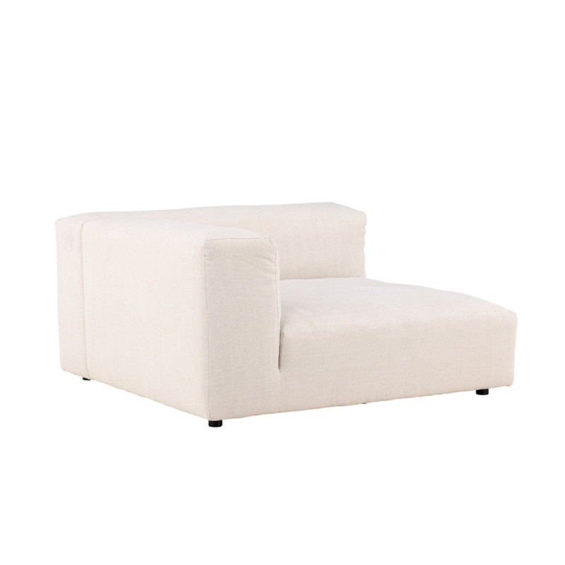 Canapé modulable en tissu beige 135x105cm VANIA