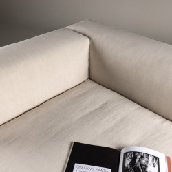 Canapé modulable en tissu beige 135x105cm VANIA