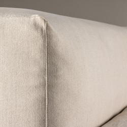 Canapé modulable en tissu beige 135x105cm VANIA