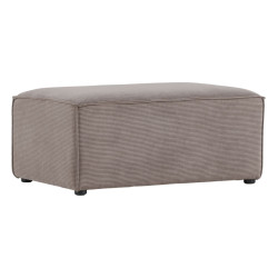 Pouf en tissu marron moderne GILYO