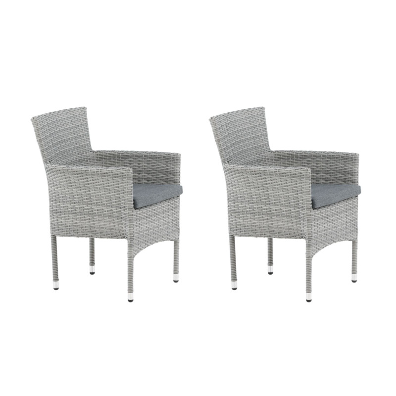 Lot de 2 chaises de jardin MALLY