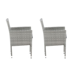 Lot de 2 chaises de jardin MALLY