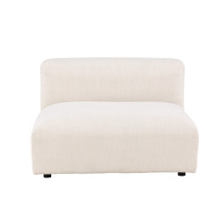 Canapé modulable en tissu beige 105x105cm VANIA