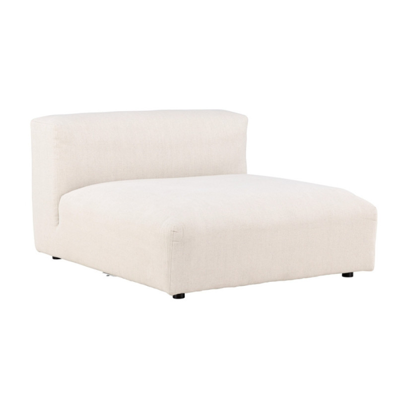 Canapé modulable en tissu beige 105x105cm VANIA