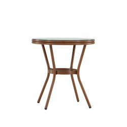 Table de jardin en verre LYRO