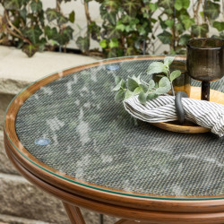 Table de jardin en verre LYRO